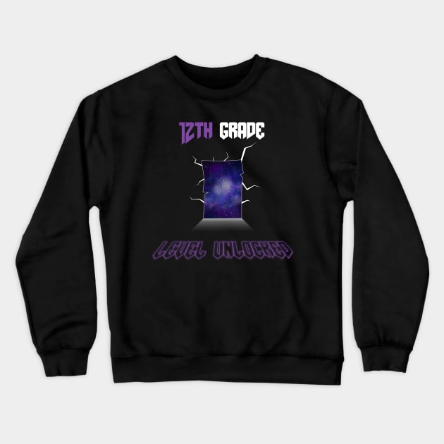 12th grade level unlocked Back To School 2023 Crewneck Sweatshirt by OBO market